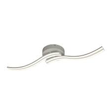 This device is provided with integrated led lamps. Revelstoke Double Wave Cool White Led Ceiling Light