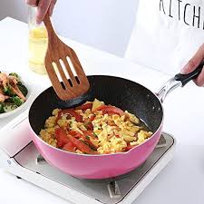 Stone Derived Frying Pan Non Stick Coating Pan Multi Functional Cookware Non Toxic Deep Saute Pan With Lid Induction Wok Pan No Fumes 10 Inch Saute Pan Wok Pan