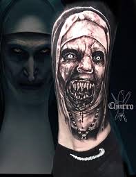 Valak da Conjuring fatto da Churro (io) al Major League Tattoos date  un'occhiata al mio IG @churro_tattoos per altri lavori : r/tattoo