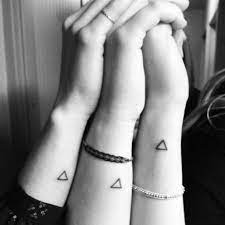 Pin By Shea Kirts Mencel On Ink Sister Tattoos Friendship Tattoos Triangle Tattoos
