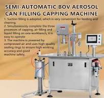 Semi Automatic BOV Aerosol Filling Sealing Machine