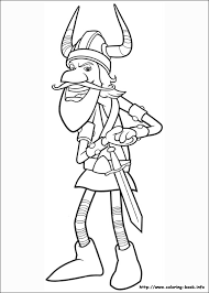 Longship viking sea vessel coloring page | free printable. Vicky The Viking Coloring Picture