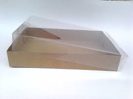 Caixinha De Acetato Com Tampa Colorida 10 Caixas Kraft 20x14x4 E Tampa Acetato Caixa Kraft Embalagem Caixa Ideias De Embalagem