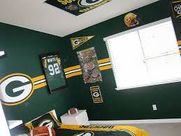Green Bay Packer Bedroom 002 Green Bay Packers Bedroom Green Bay Packers Man Cave Green Bay Packers Room