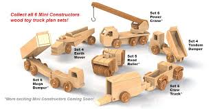 Mini Constructors Earth Mover Tandem Dumper Wood Toy Plans 2 Pdf Downloads Wood Toys Wood Toys Plans Wooden Toys Plans