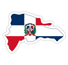 Flag Map Of The Dominican Republic Sticker By Abbeyz71 Funny Laptop Stickers Dominican Republic Dominican Republic Map