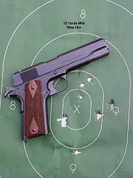 Located under the slide stop on the left side of the gun: M1911 Pistol Wikipedia