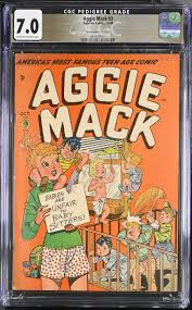 AGGIE MACK #3 COMIC BOOK SALE CGC 7.0 FVF Davis Crippen ("D" Copy)