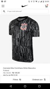 Com o corinthians na frente, roger machado foi para o intervalo. Camisa Pr Jogo Corinthians Online