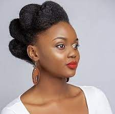 Natural Hair Updo Styling For Black Women To Style Their Hair At Home Natural Hair Updo Natural Hair Styles Protective Hairstyles