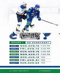 The latest stats, news, highlights, scores, rumours, standings and more about the vancouver canucks on tsn. Official Schedule For Round 1 Playoffs Canucks