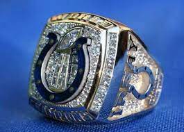 Manning has thrown at least one interception in all four of his super bowl appearances, and he has. Colts Superbowl Ring Super Bowl Rings Colts Super Bowl Indianapolis Colts