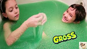 Diy how to make rainbow slime baby bathtub toy play with nursery rhymes songs for kids baby doll bath time learn colors glitter slime surprise toys fun and creative toddler learning. Squishy Slime Baff With Gelli Baff Super Gross Slime Baff Slime Pool