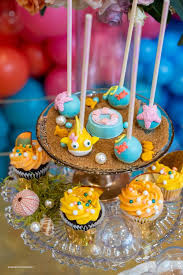 2nd Birthday Baby Shark Cupcake Cake Baby Shark Birthday Party Kara S Party Ideas Bubble Guppies Birthday Party Shark Theme Birthday Shark Birthday