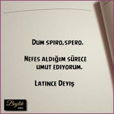 Dum Spiro Spero Nefes Aldigim Surece Umut Ediyorum Latince Deyis Follow Related Post Buddha Vie Ilham Verici Alintilar Ilham Veren Sozler Ilham Verici Sozler