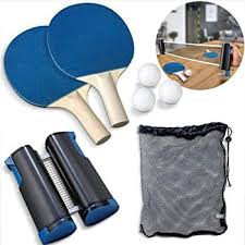 There are various options for table tennis sets. Amazon Com 7 Piece Retractable Tabletop Tennis Game Set With Retractable Net Bracket Clamps Balls And Pos Table Tennis Net Table Tennis Table Tennis Set