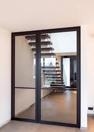 pivoterende steel look deur met vast paneel stalen deuren deuren interieur binnendeuren