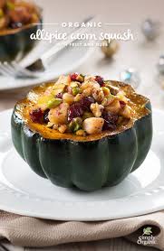 Organic Allspice Acorn Squash With Fruit And Nuts Recipe Simply Organic Recipe Recipes Squash Recipes Food
