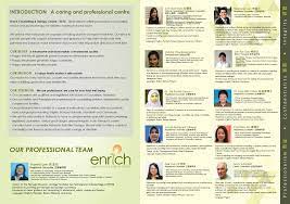 What happens during therapy or counselling sessions? Enrich Counselling Therapy Therapy Centre Brochure 316 Creative Solution
