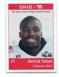 DERRICK TATUM 1999 Big 33 Ohio OH High School card KENTUCKY Wildcats
