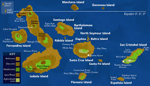 Map Of The Galapagos Islands With A List Of Things To See On Each Island Galapagos Islands Galapagos Galapagos Travel