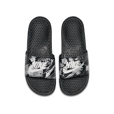 Black And White Nike Slides Womens Nike Benassi Jdi Women S Sandal Nike Com Nike Benassi Nike Benassi Slides Womens Sandals