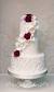 Purple Lily Wedding Cake