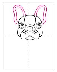 Even though the ears stand up, they are not as stiff as german. How To Draw A French Bulldog Art Projects For Kids