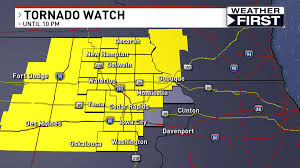Tornado Watch issued for Eastern Iowa until 10 PM