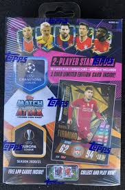 Match attax live is an online game that allows you to build up your own online football team using cards and play against other online users. Buy 2020 21 Topps Match Attax Champions Europa League 2 Player Starter Pack Box 38 Cards Includes 1 Gold Limited Edition Card Free App Cards In Every Pack Game Mat Included Chase Man