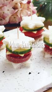 Mini Sandwiches Selina Vorspeisenrezept In 2020 Fingerfood Rezepte Ideen Fingerfood Partyrezepte Fingerfood