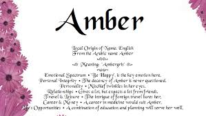 All About Amber Name Names With Meaning Meant To Be Names