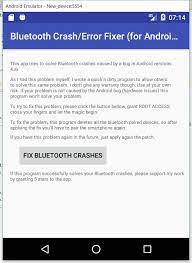 Информация о bluetooth fix repair apk. Root Bluetooth Crash Error Fixer Free For Android Apk Download