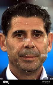 Spain manager Fernando Hierro Stock Photo