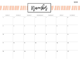 Cute November 2019 Calendar Free Printable November Calendar 2019 Calendar Calendar