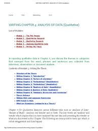 See chapter 10 of neter, wasserman, and kutner (1990) for more details. Writing Chapter 4 Analysis Of Data Qualitative Qualitative Research Data