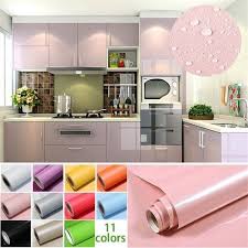 1m Roll Glossy Waterproof Pvc Cabinet Wallpaper Self Adhesive Contact Paper Cabinet For Door Furniture Stickers Bathroom Kitchen Wish In 2020 Kitchen Cabinets Stickers Contact Paper Cabinets Refacing Kitchen Cabinets