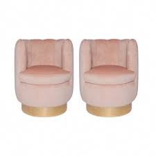 Brass Pair Of French Blush Pink Velvet Chairs For Sale Image 7 Of 7 Pink Velvet Chair Velvet Chair Pink Velvet