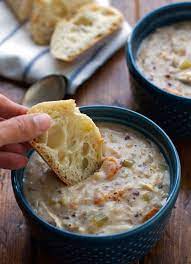 Reduce the heat to low. Creamy Chicken Wild Rice Soup Slow Cooker Recipe Little Spice Jar