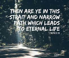 Other translations use terms like small in place of strait. 2 Nephi 31 18 Latter Day Saint Scripture Of The Day