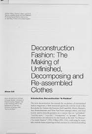At maison margiela and ynap, we are committed to ensuring that individuals with disabilities can access all of the goods, services, facilities, privileges, advantages, and accommodations offered by maison margiela and ynap through the website www.maisonmargiela.com, and its mobile version. Pdf Deconstruction Fashion The Making Of Unfinished Decomposing And Re Assembled Clothes