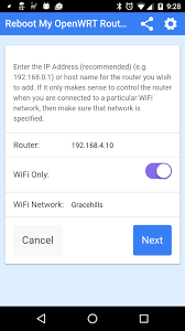1.this file can only be used when your router works under cudy web ui. Reboot My Openwrt Router For Android Apk Download