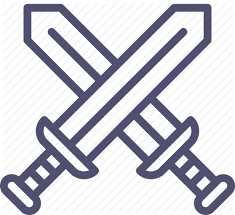 Attack Battle Swords Icon Download On Iconfinder Icon Sword Military Swords