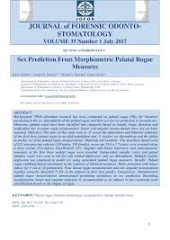 Engineering civilization, one project at a time | gharafi is a leading engineering firm. Pdf Sex Prediction From Morphometric Palatal Rugae Measures
