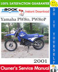 2001 Yamaha Pw80 Pw80p Motorcycle Owner S Service Manual Yamaha Manual Motorcycle