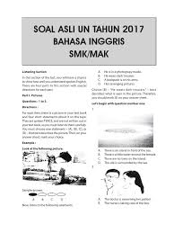 Soal un bahasa inggris smk 2015 dan pembahasannya. Download Soal Un Bahasa Inggris Tahun 2017 Smk Pdf Soalsiswa Com