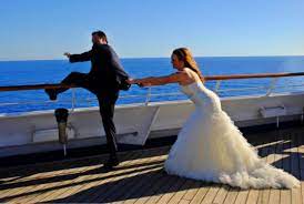 Ha Ha We Had Fun With This One Cruise Wedding Carnival Liberty Beach Wedding Photos Cruise Ship Wedding Yacht Wedding