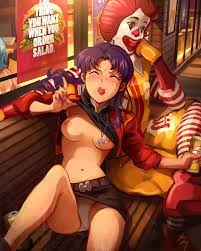 Post 5220895: khyleri mascots McDonald's Misato_Katsuragi  Neon_Genesis_Evangelion Ronald_McDonald