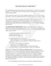 Confidentiality Agreement Form Document Template Employee Pdf Non ...