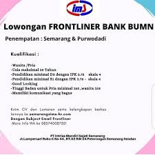 Loker solo driver, pelaksana gudang dan asisten driver di pt propan raya icc. Loker Purwodadi Lulusan Smp Kumpulan Ilmu Dan Pengetahuan Penting Lowongan Kerja Ijazah Smp Loker Semarang Bulan Januari 2021 Untuk Lulusan Smp Sma Smk D1 D3 Dan S1 Lowongan Kerja Terbaru